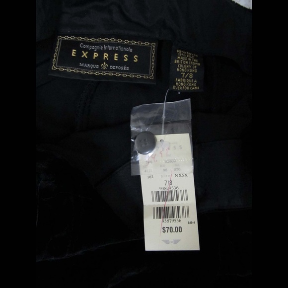 Express Black Velvet Jumper Junior Size 7/8 New! - Picture 4 of 4